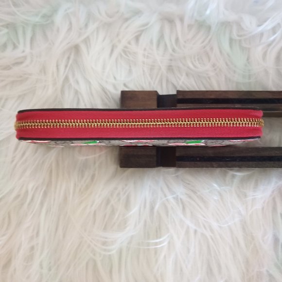 🍎AMAZING EUC! Gucci GG Supreme Ltd Ed Zippy Long Wallet w/ Dust Bag & Box🍎 - Picture 5 of 15